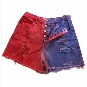 BONGO Vintage Distressed Jean Shorts